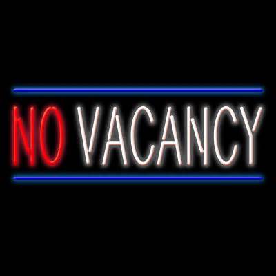 Sign "No Vacancy"